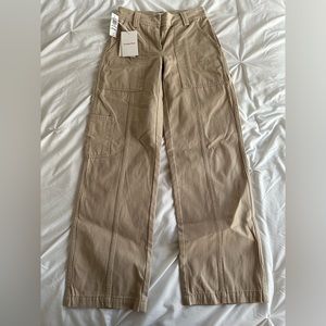 Brand new Cargo pants from Aritzia- NEW OSCAR in beige